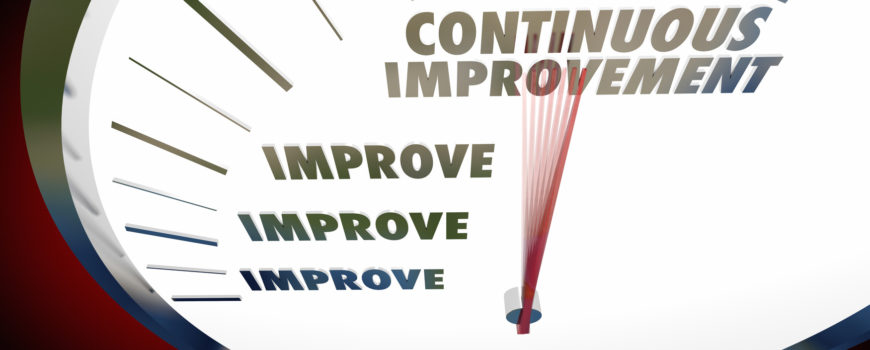 Continuous Improvement Always Get Better Speedometer 3d Illustration