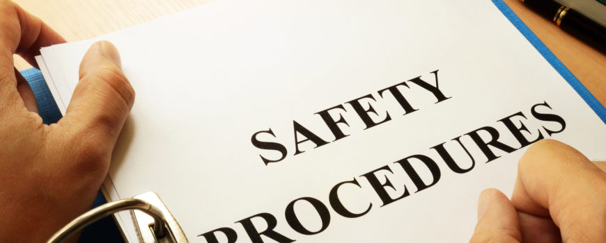 Safety procedures in a cnc manufacturing facility. Work Safety concept.